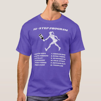 T-shirt US Open Funny Tennis Addict 12Step Programme