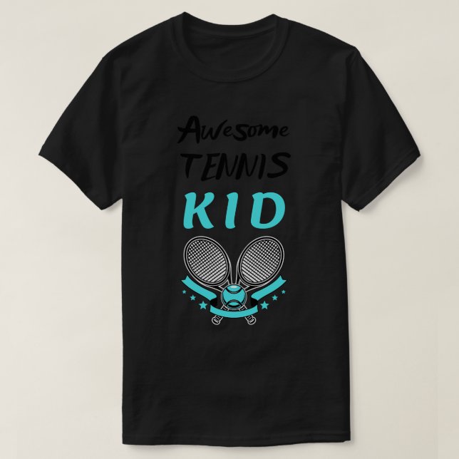 T-shirt US Open Tennis Kid Racket et Ball (Design devant)