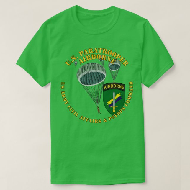 T-shirt US Parachutiste USACAPOC (Design devant)