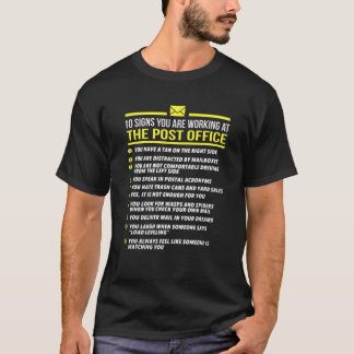 T-shirt US Postal Service T -10 Signs Vous travaillez chez