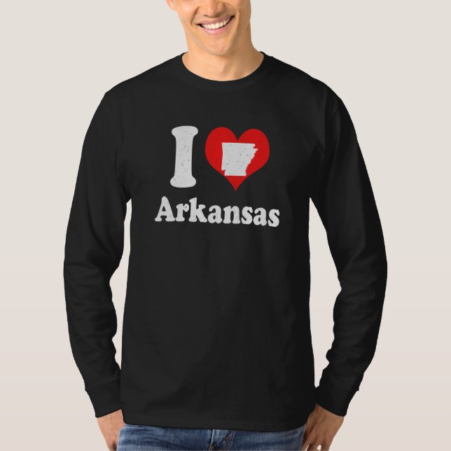 T-shirt US Proud Citizen America Love State I Heart Arkans (Devant)