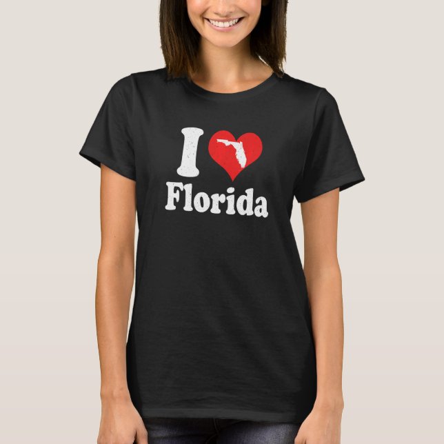 T-shirt US Proud Citizen America Love State I Heart Florid (Devant)