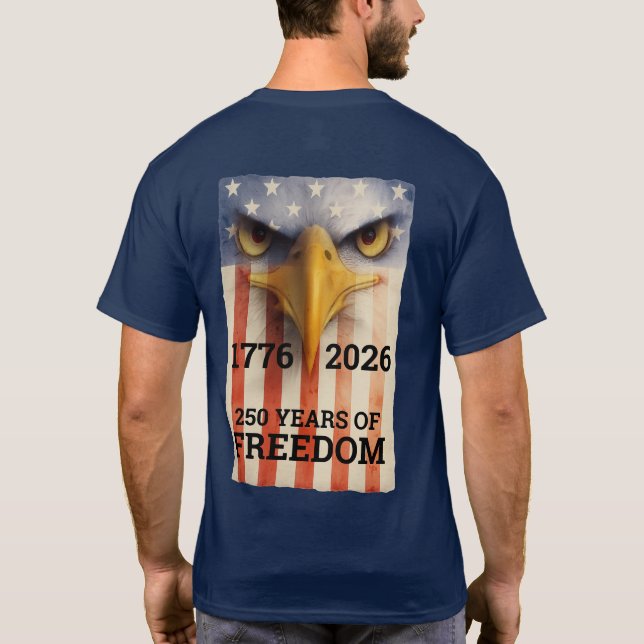 T-shirt US Spyder Ryders - 1776-2026 250 Years Of Freedom (Dos)