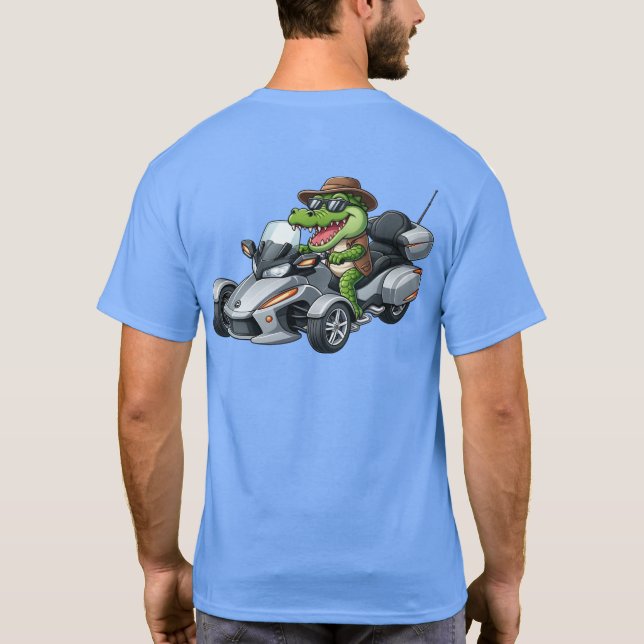 T-shirt US Spyder Ryders - Alligator sur le dos (Dos)