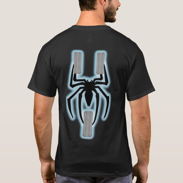 T-shirt US Spyder Ryders - Blanc Luminescent (Dos)
