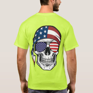 T-shirt US Spyder Ryders - Crâne RWB Dos