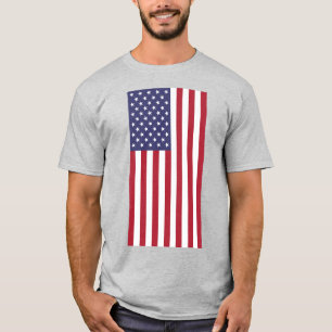 T-shirt US Spyder Ryders - Drapeau américain vertical avan