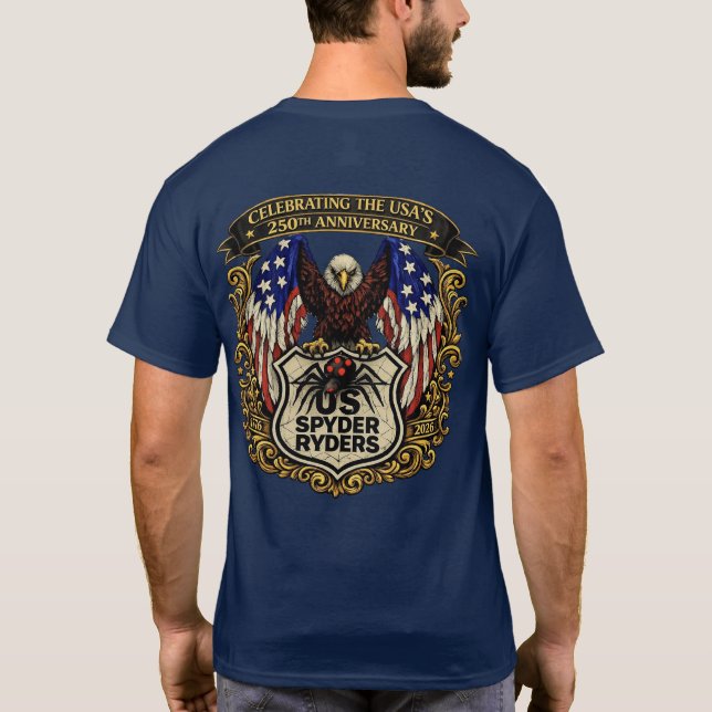 T-shirt US Spyder Ryders - Eagle USA250 2s (Dos)