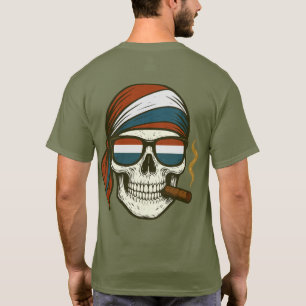 T-shirt US Spyder Ryders - Écharpe Spyder Skull RWB Verre 