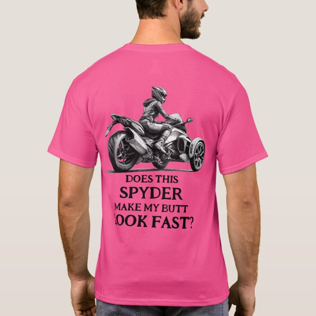 T-shirt US Spyder Ryders - Fesses Regardez Vite (Dos)