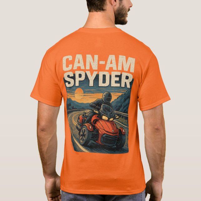 T-shirt US Spyder Ryders - Lean Into It. (Dos)