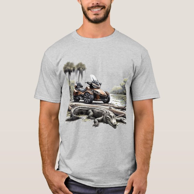 T-shirt US Spyder Ryders - Marais & Alligator (Devant)