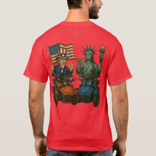 T-shirt US Spyder Ryders - Spyder Uncle Sam & Liberty 2S