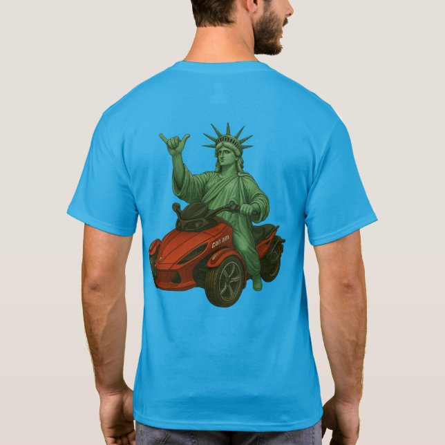 T-shirt US Spyder Ryders - Statue Spyder Liberté 2S (Dos)
