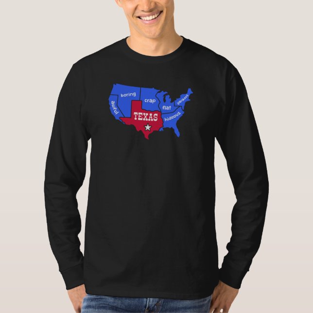 T-shirt US States Texas Design for proud Texans (Devant)