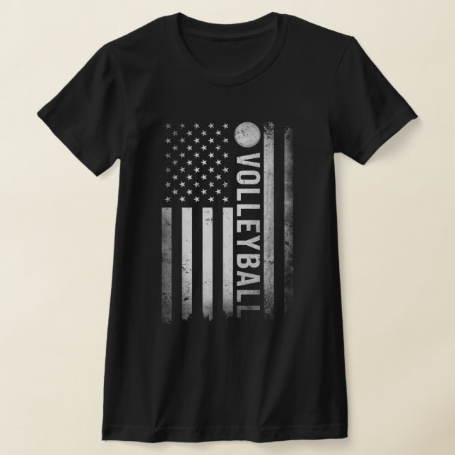 T-shirt US Volleball Practice USA Drapeau American Women M (Poser)