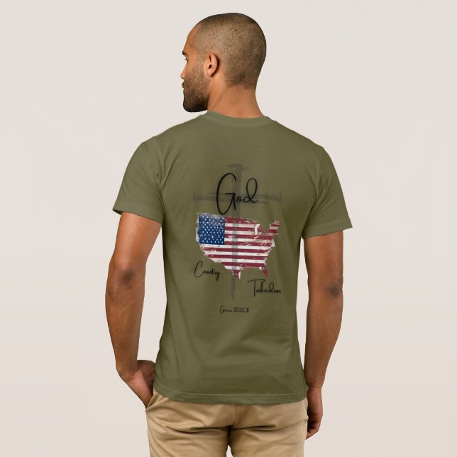 T-SHIRT USA  (Dos entier)