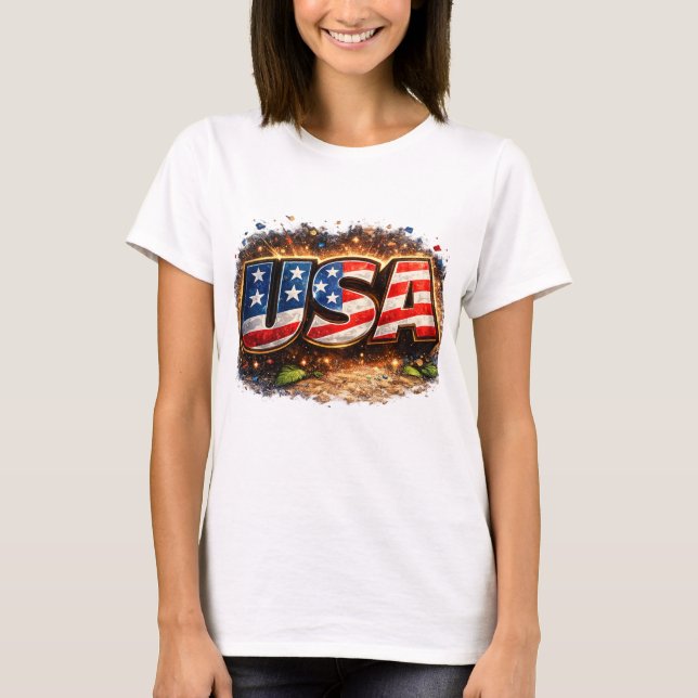 T-Shirt USA (Devant)
