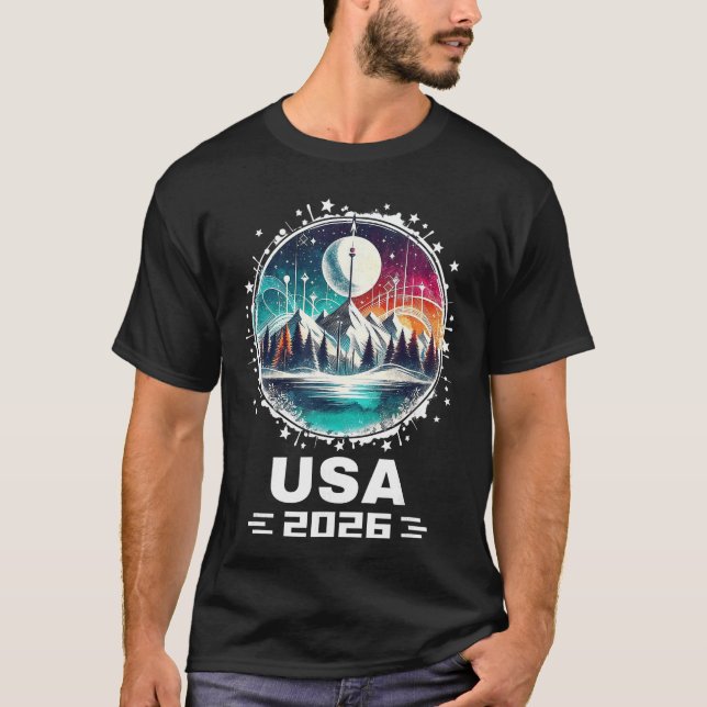 T-shirt USA 2026 Go United States Winter Sport USAeam 2026 (Devant)