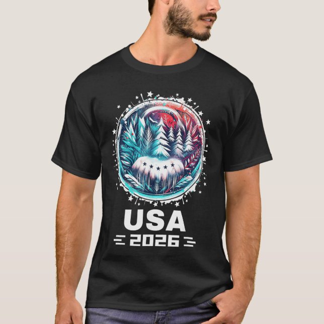 T-shirt USA 2026 Go United States Winter Sport USAeam 2026 (Devant)