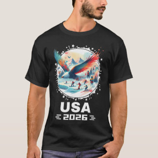 T-shirt USA 2026 Go United States Winter Sport USAeam 2026