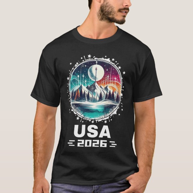 T-shirt USA 2026 Go United States Winter Sport USAeam 2026 (Devant)