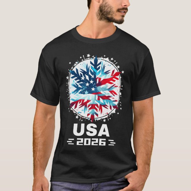 T-shirt USA 2026 Go United States Winter Sport USAeam 2026 (Devant)