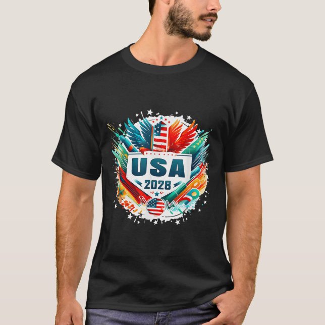 T-shirt Usa 2028 Go United States Srt Usa Team 2028 Usa  (Devant)