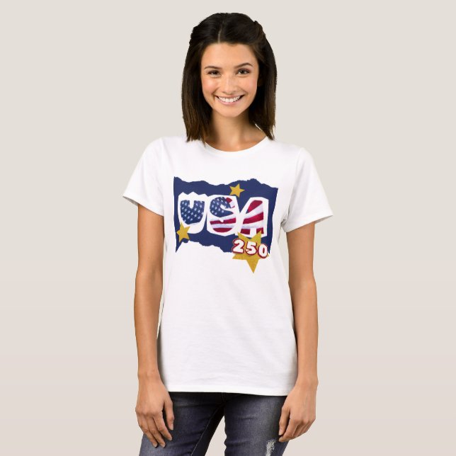 T-Shirt USA 250 (Devant entier)