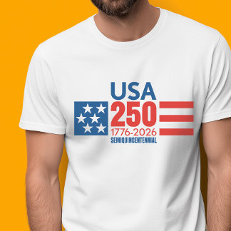 T-shirt USA 250 - America's 250th Birthday - Stars Stripes