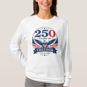 T-shirt USA 250 ans de liberté - Design d'aigle patriotiqu