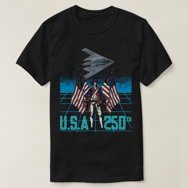 T-shirt USA 250e  (Design devant)