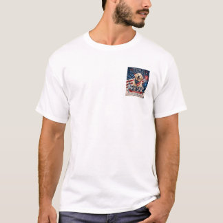 T-shirt USA 250e anniversaire Golden Retriever #2
