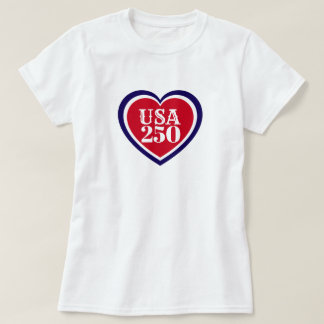 T-shirt USA 250e anniversaire patriotique rouge blanc bleu