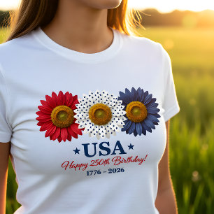 T-shirt USA 250e anniversaire Tournesol