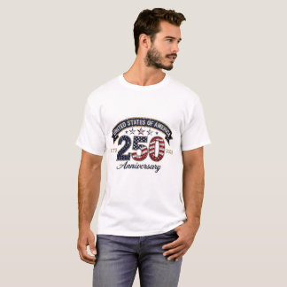 T-shirt USA 250th Anniversary Sparkling Style Patriotic