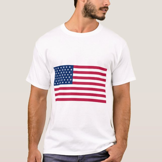 T-shirt USA - 49 Etoiles (Devant)