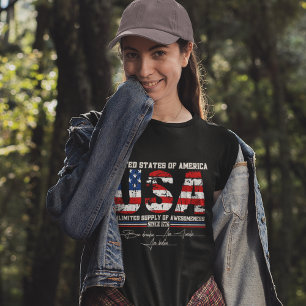 T-shirt USA 4 juillet fête de l'indépendance avec humour