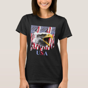 T-shirt Usa 4 juillet hurle Aigle