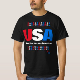 T-shirt USA 50 États Rouge Blanc Bleu Étoiles