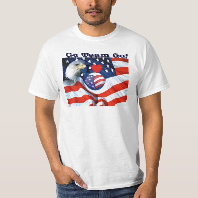T-shirt USA, Allez Team Go !_ (Devant)