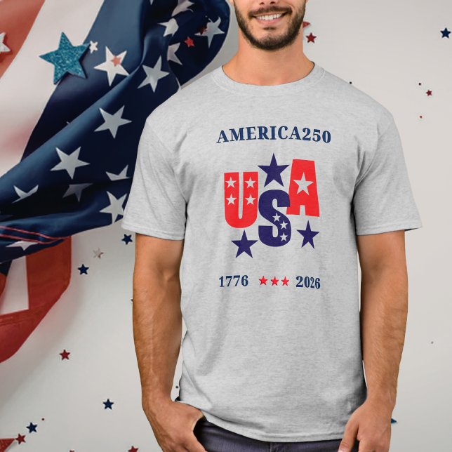 T-shirt USA America250 Jour de l'Indépendance (USA America250 Independence Day T-Shirt)