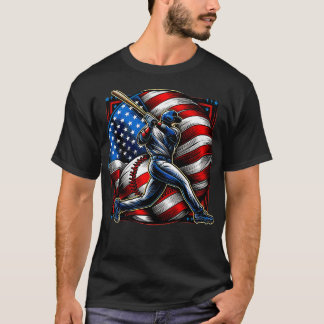 T-shirt USA America BESBALL 2024 aux USA 4 JUILLET 2