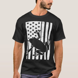T-shirt USA American Flag Frog Theme Idea For Amoureux des