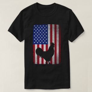 T-shirt USA American Flag Roster Lover 4 juillet
