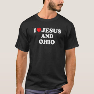T-shirt Usa Carte Fier Christian I Love Jesus And Ohio 1
