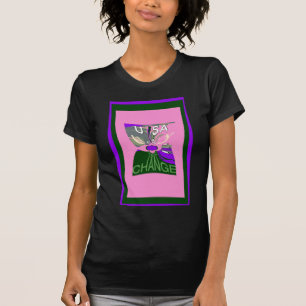 T-shirt USA Change Art Print
