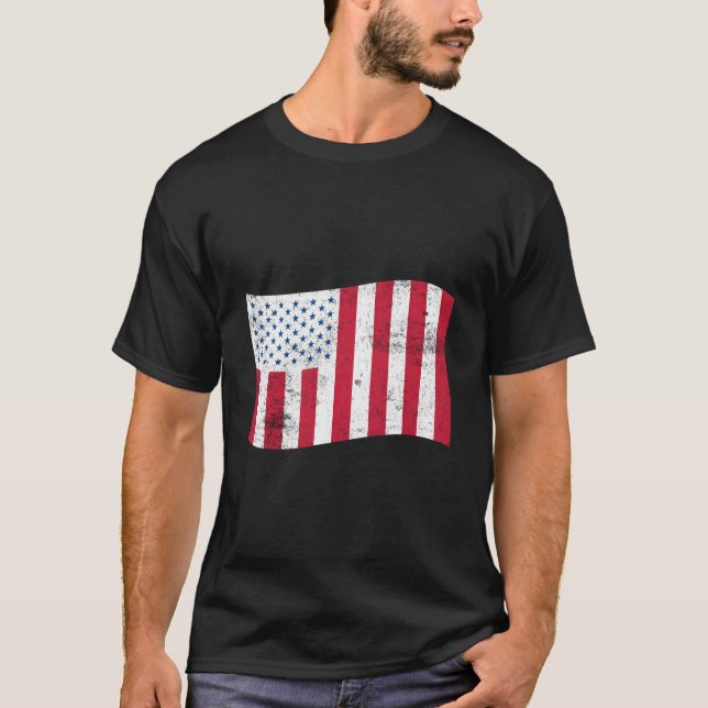T-shirt Usa Civil Flag Of Peacetime Â€“ American States (Devant)