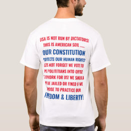 T-SHIRT USA CONSTITUTION, LIBERTÉ ET LIBERTÉ 2020 CITE