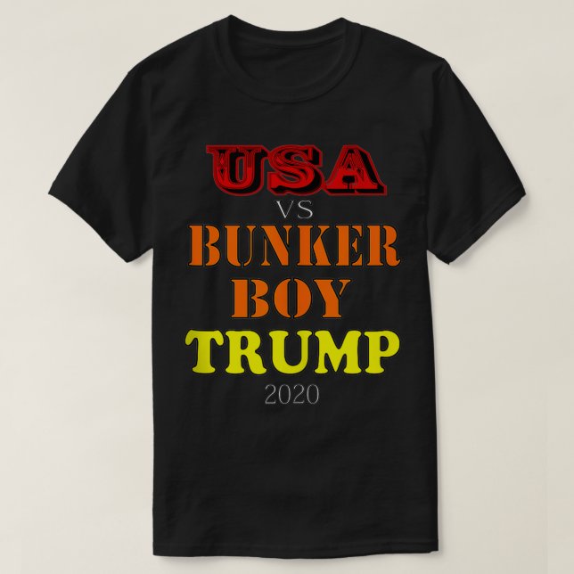 T-shirt USA contre Bunker Boy Trump 2020 (Design devant)
